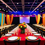 이벤트기획자가 알아야 할 디자인 지식 - Colorful Event Design**

"A vibrant event space showcasing harmonious color combinations, inspired b...