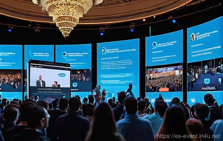 이벤트기획과 PR 전략의 연계성 - **Prompt 2: AI-Powered Immersive Personalized Event Experience**
    "A vibrant, futuristic event sp...