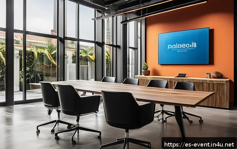 이벤트기획자 브랜딩 방법 - A sophisticated event planner consulting with a diverse group of clients in a modern office space de...